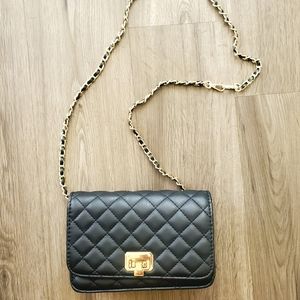 Black Quilted Mini Bag